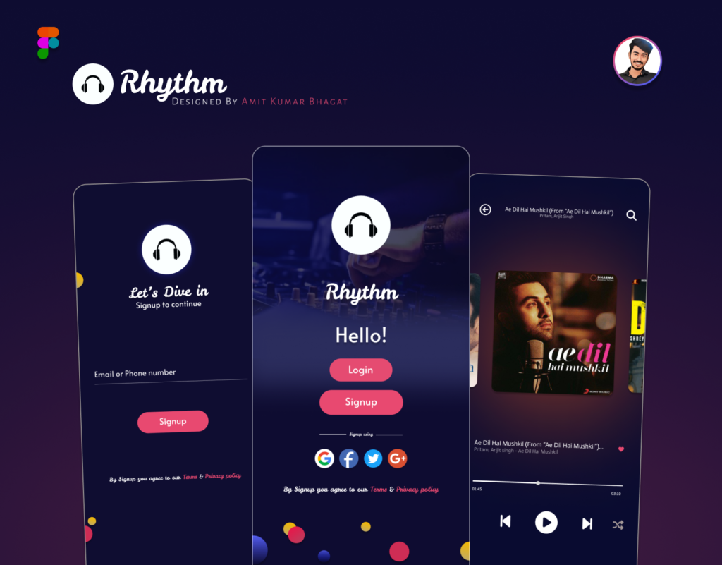 Rythm Banner Designed By Amit