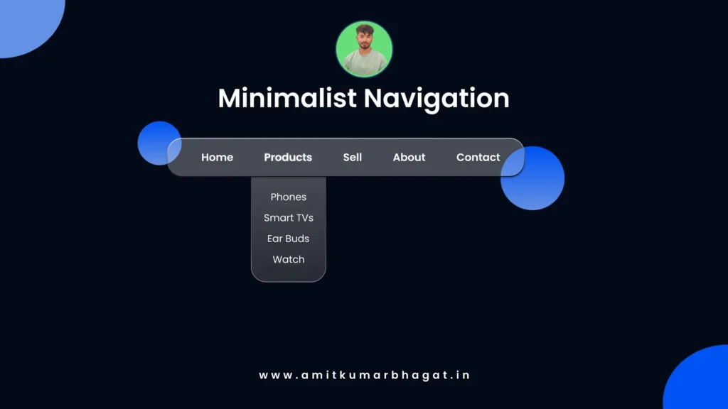 Minimalist Navigation: UI/UX Design Trends